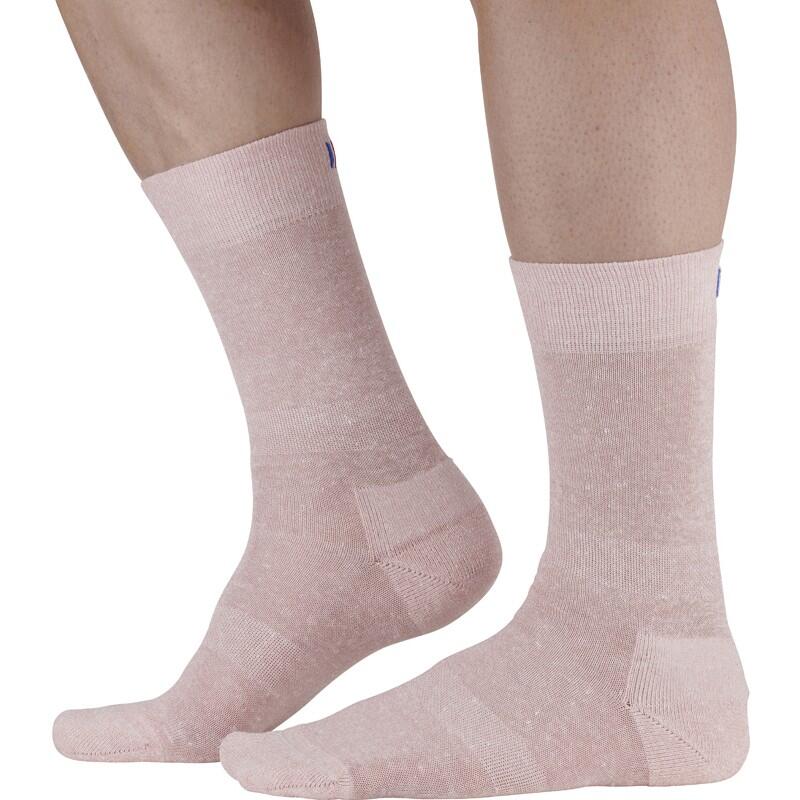 Monnet - Chaussettes En Lin Et Coton. - Chaussettes - Rose - 35/38 - Decathlon