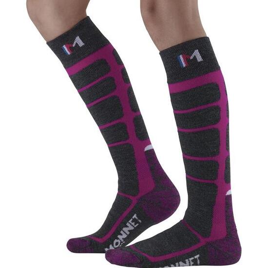 WOOLY JUNIOR - Chaussettes de ski en laine mérinos pour les juniors.