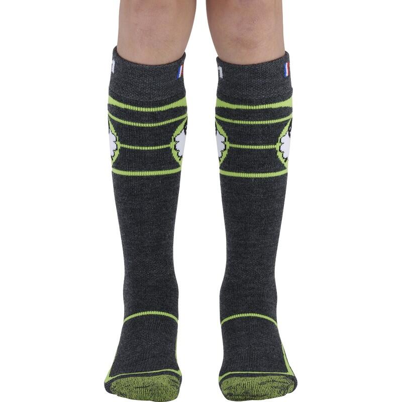Chaussettes Chaudes Junior MONNET Wooly Junior - 63% Laine Mérinos, Renforts Bouclettes, Fabriqué En France