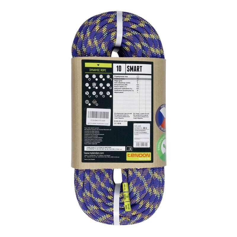 Lina dynamiczna Tendon Smart 10 mm 60m Standard