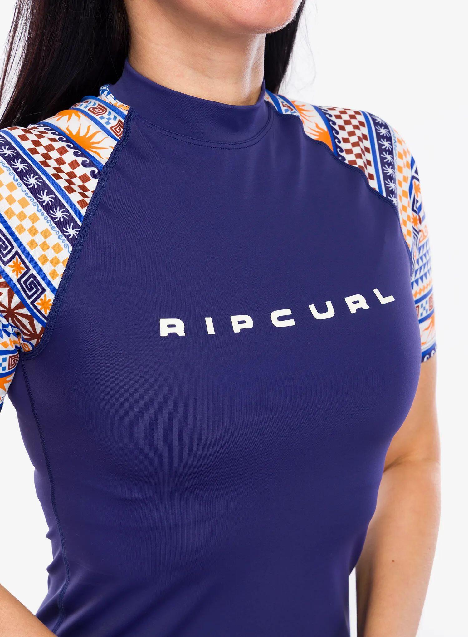 Rip Curl San Carlos UPF Rash Vest-Dark Blue 7/7