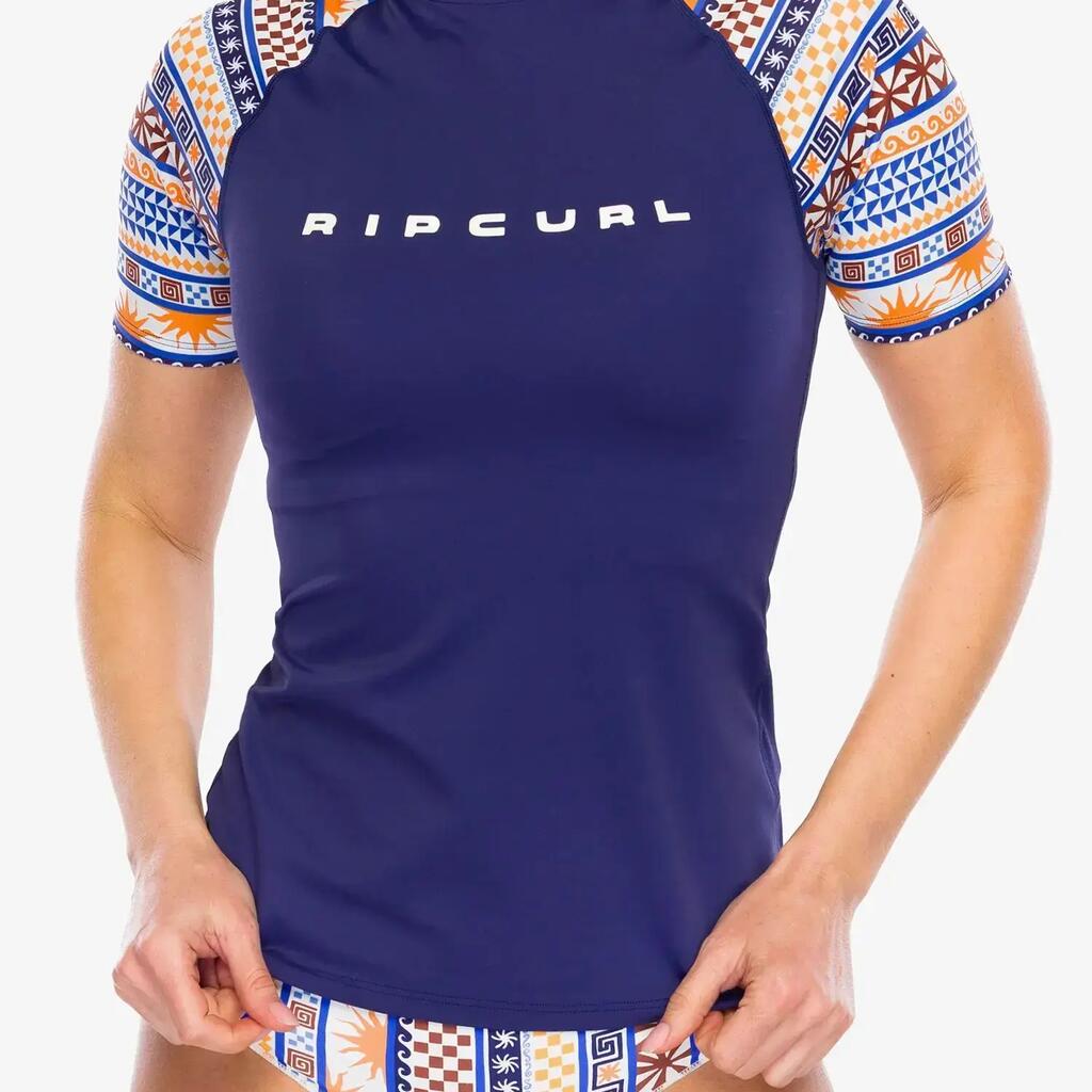 Rip Curl San Carlos UPF Rash Vest-Dark Blue