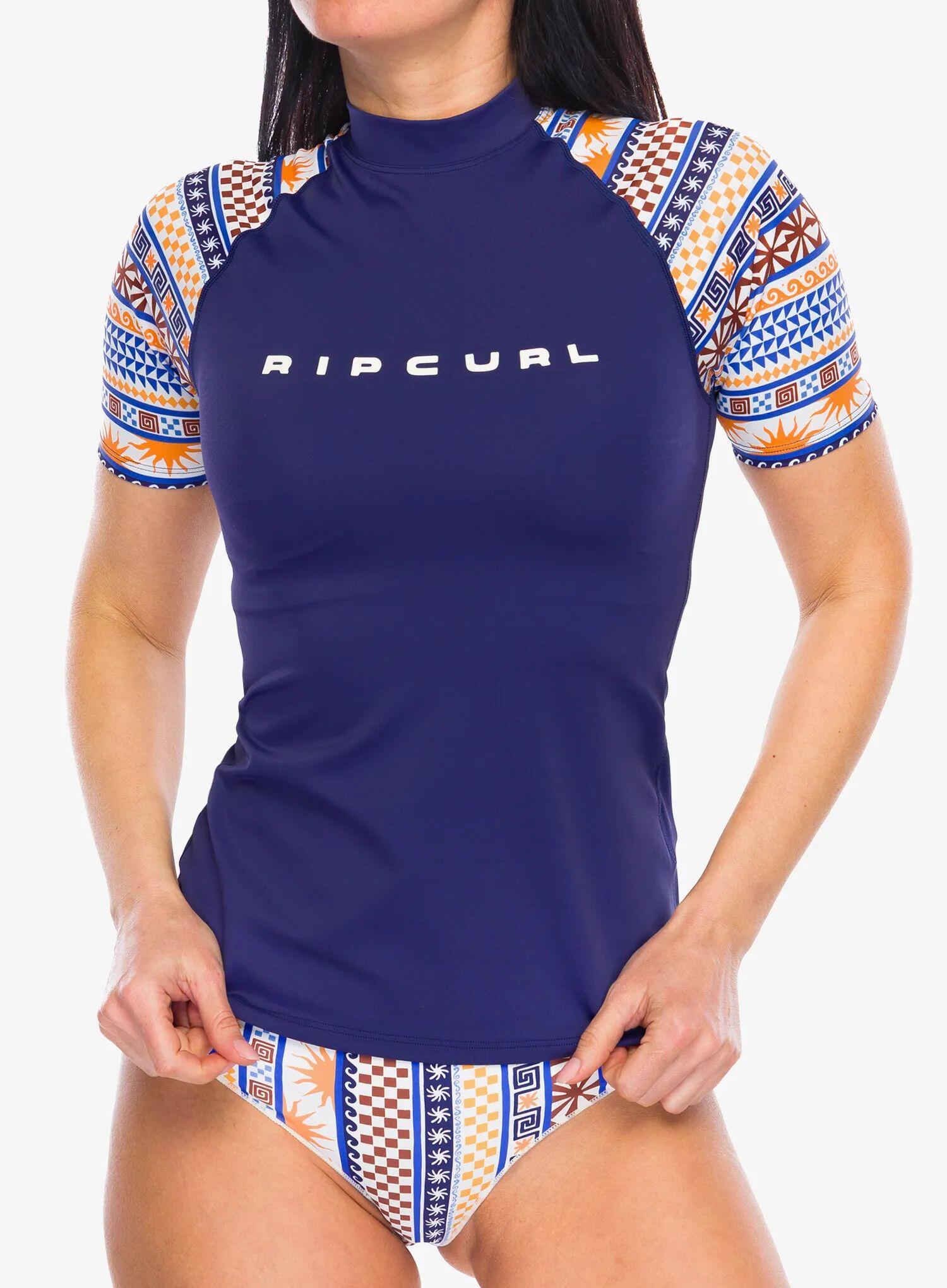 RIPCURL Rip Curl San Carlos UPF Rash Vest-Dark Blue
