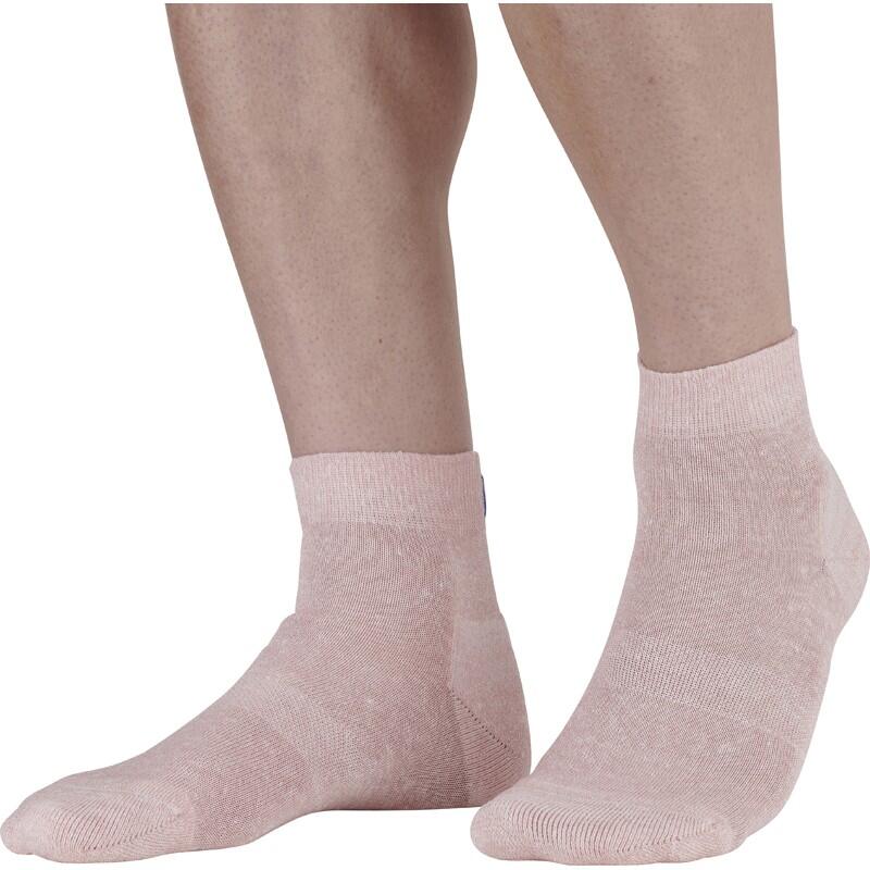 Chaussettes basses en lin et coton. 2/5