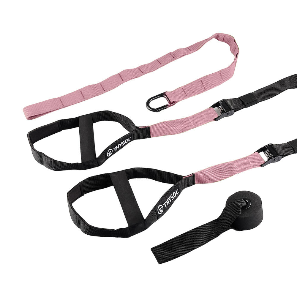 Suspension Trainer Set Pro – THYSOL® Xtreme Straps - Sling Trainer - Roze 5/5