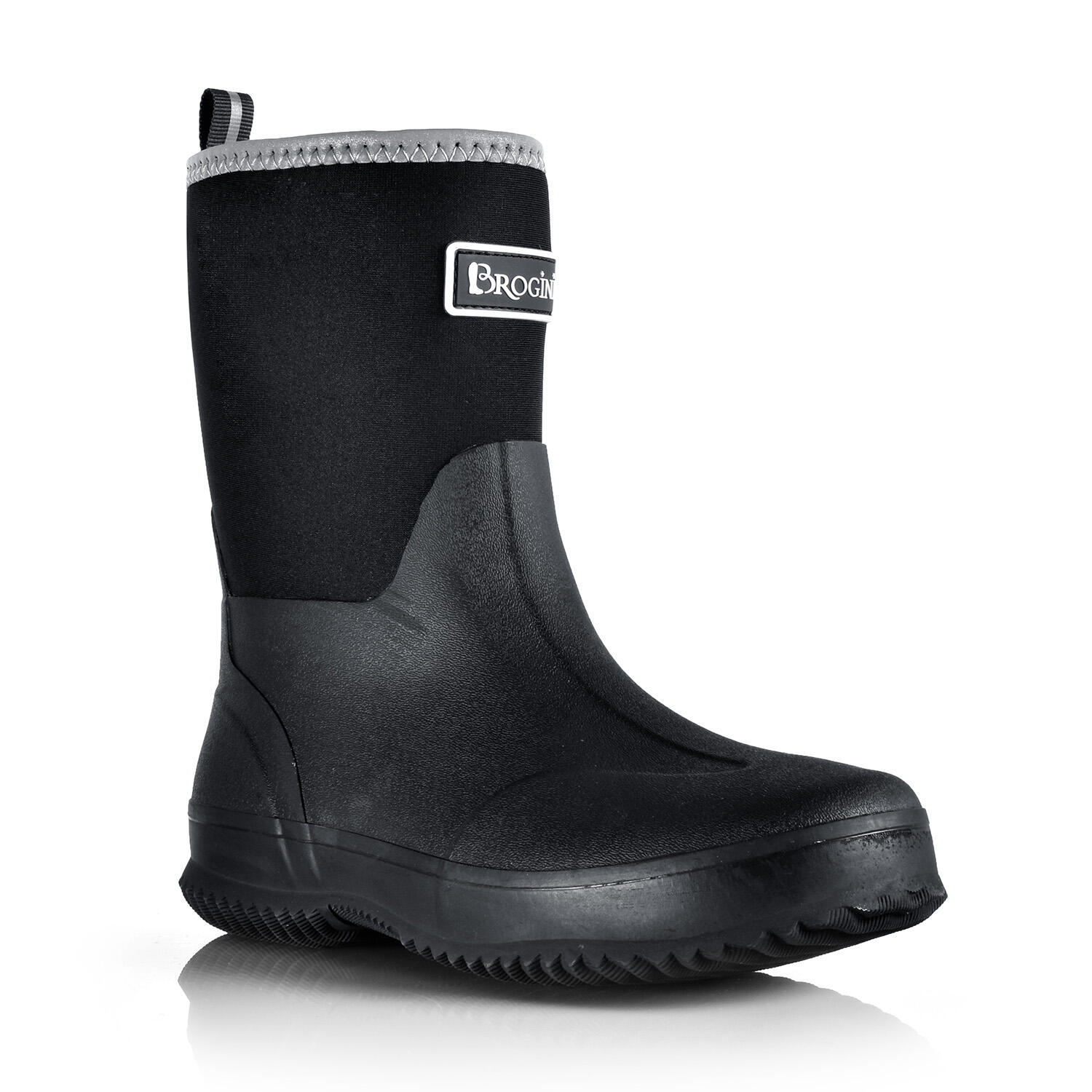 Bampton Kids Neoprene Muck Boot In Black 3/4