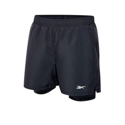 Reebok Pantalón Corto Reebok Athlete Hype 2-in-1 Hombre Negro