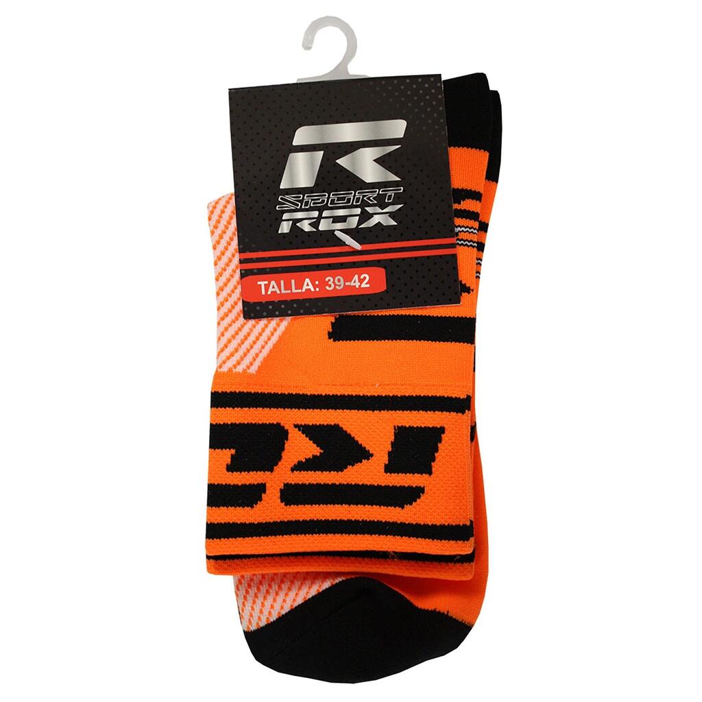 Sokken Rox R-running Step Middelhoge Naranja Fluor 35-38