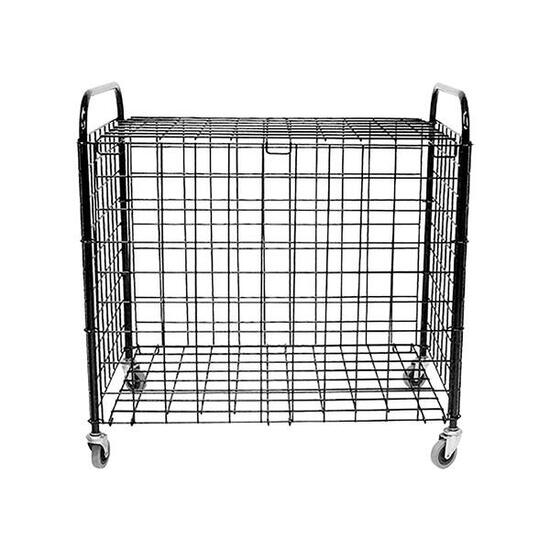 KLAPPBARER STAHLWAGEN MIT RÄDERN UND DECKEL