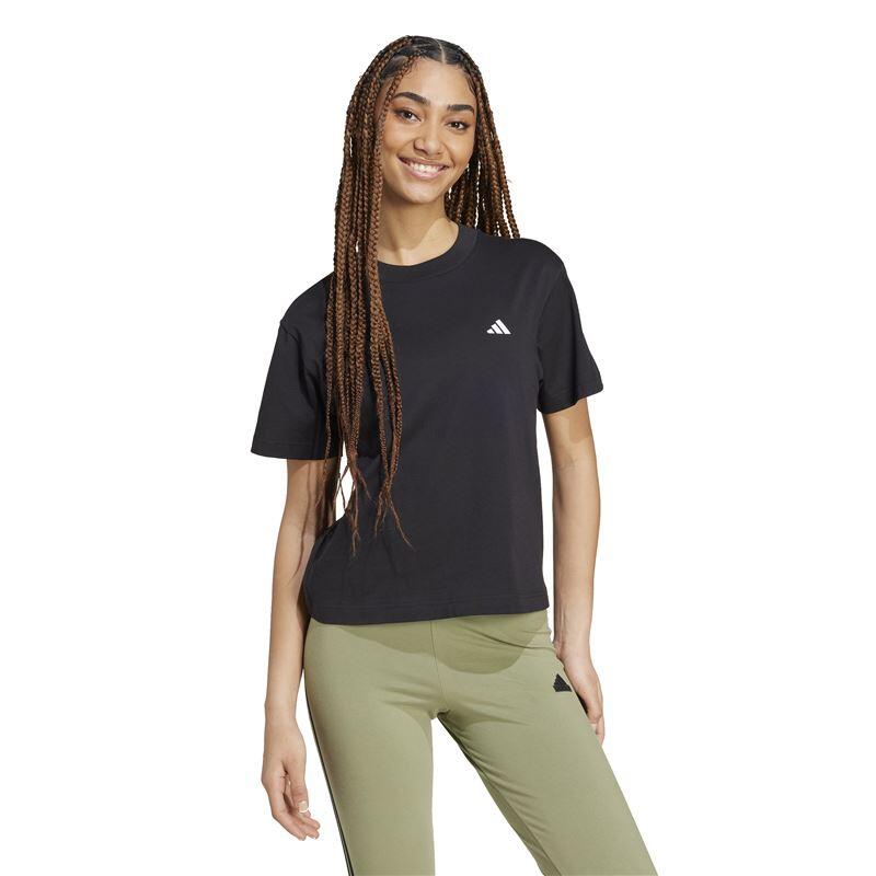 adidas adidas Essentials Small Logo Damen-T-Shirt Schwarz 2/5