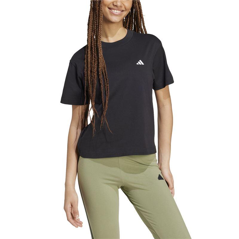 adidas adidas Essentials Small Logo Damen-T-Shirt Schwarz 3/5