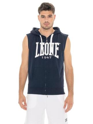 Sweat à capuche sans manches zippé Leone Basic pour homme