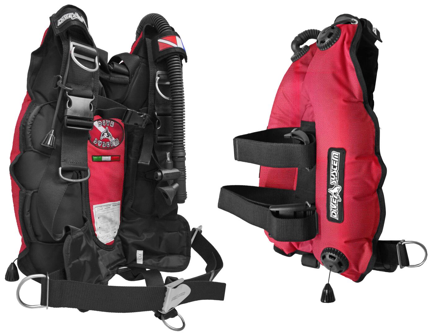 義大利DiveSystem Key J-12LT X-Net BCD 細/中碼紅色