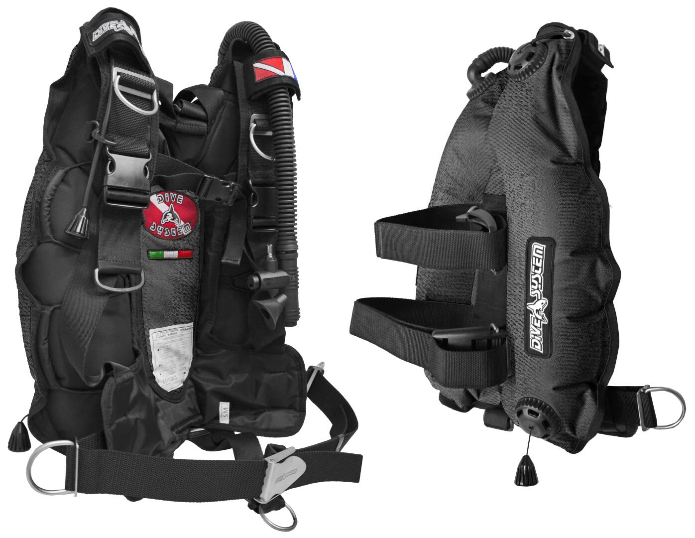 DiveSystem Key J-12LT X-Net Nylon BCD L/XL Black