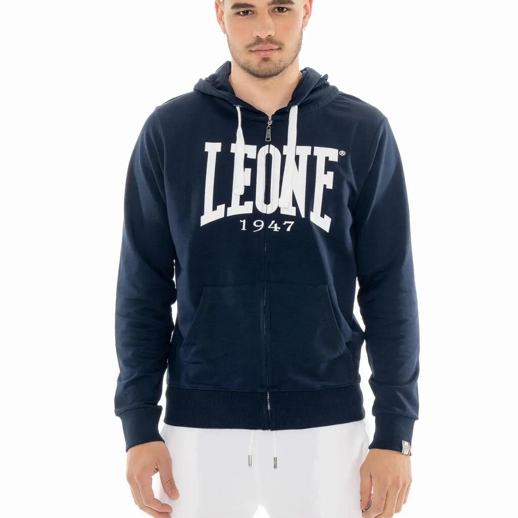 Men's zip-up hoodie with large logo