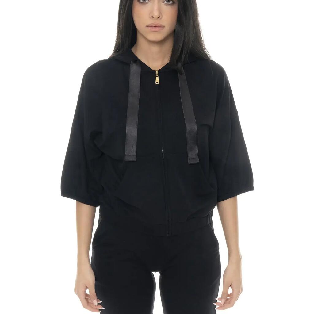 Leone Gold Women's Short-Sleeve Zip-Up Hoodie