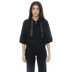 Sweat femme Leone Gold à manches courtes avec capuche et zip