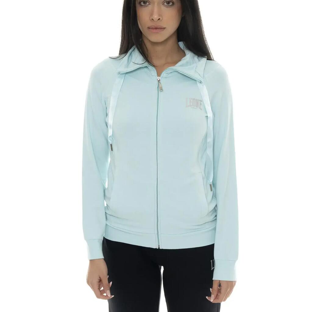 Leone Spring Vibes Women's Zip-Up Collared Cotton Sweatshirts