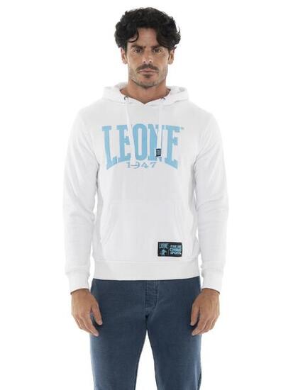 Felpa da uomo in cotone non garzato con cappuccio Leone Summer Vibes