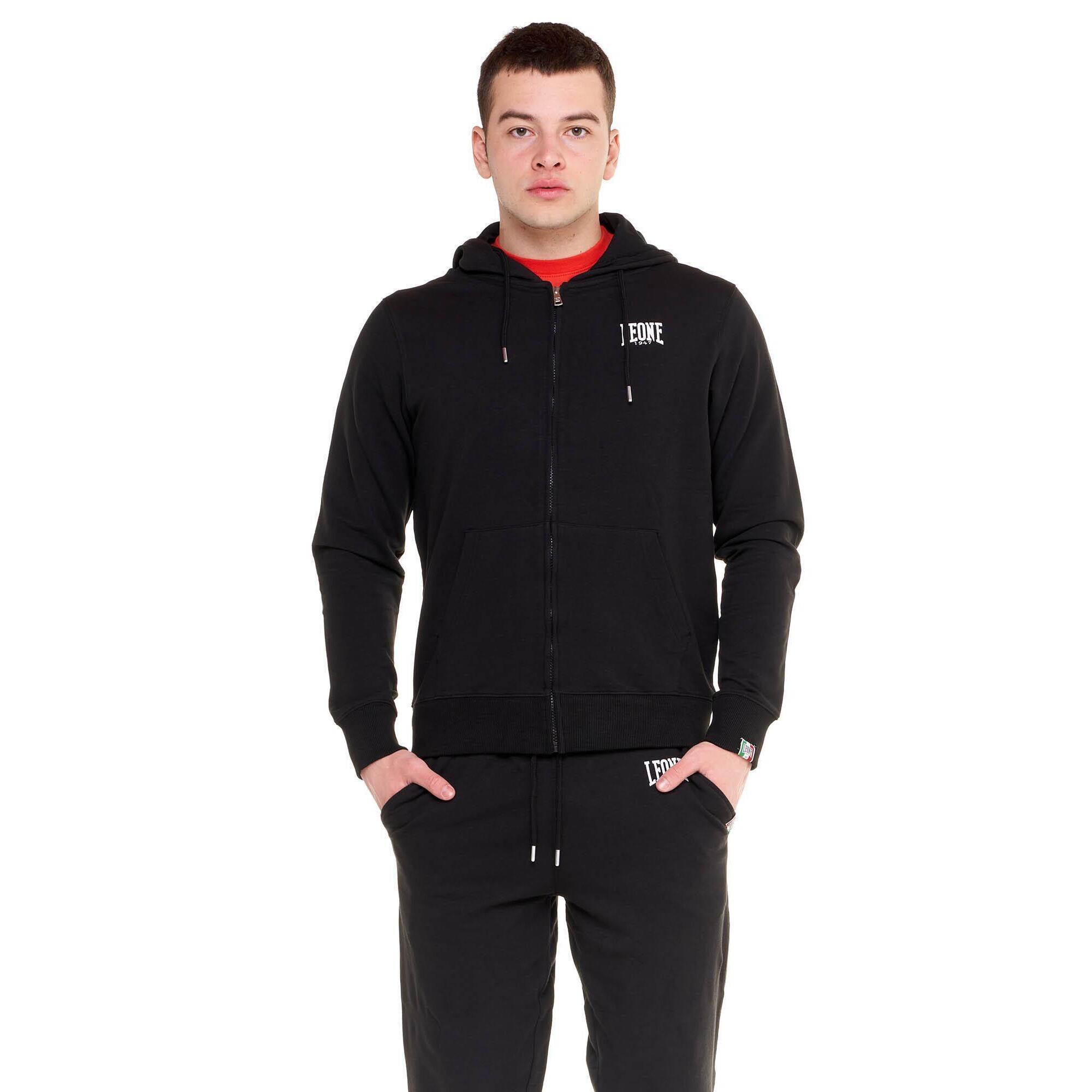 Leone 1947 Apparel - Leone Basic Sweat À Capuche Zippé Sans Sweat-shirt Pour Hommes - Sweat-shirt - Noir - 48 Xl - Decathlon