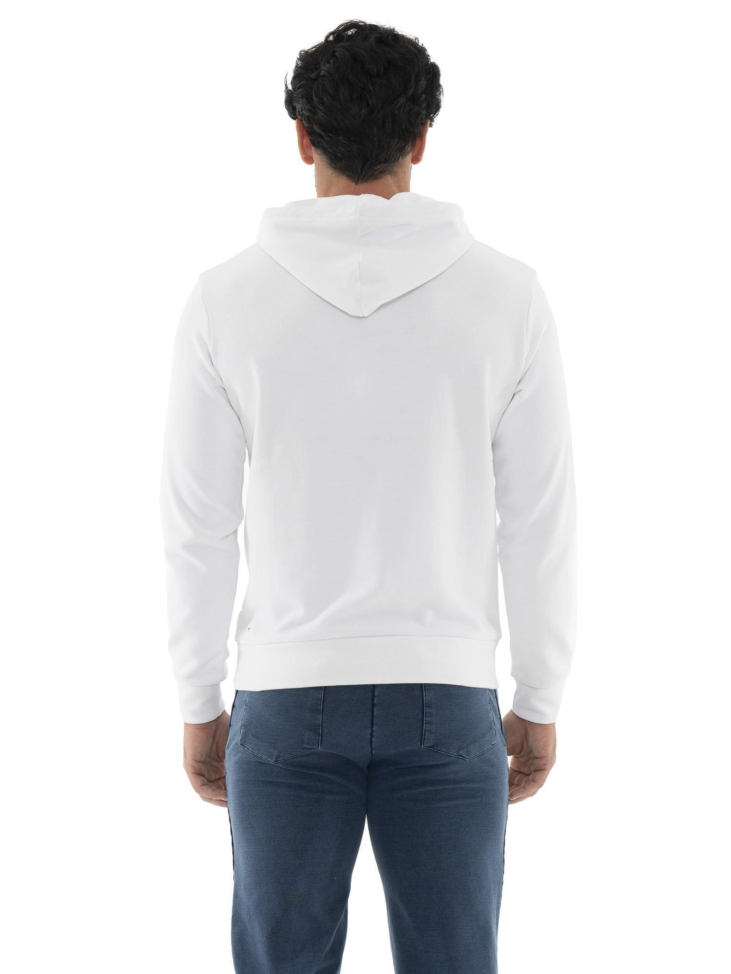Felpa da uomo in cotone non garzato con cappuccio Leone Summer Vibes 4/5