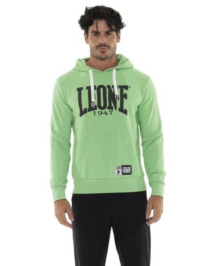Felpa da uomo in cotone non garzato con cappuccio Leone Summer Vibes