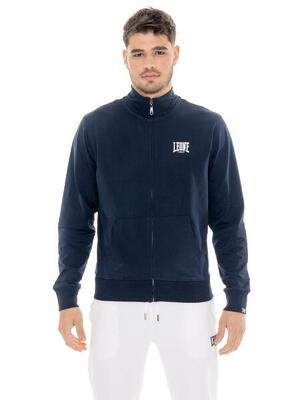 Felpe da uomo in cotone non garzato con zip Leone HJ