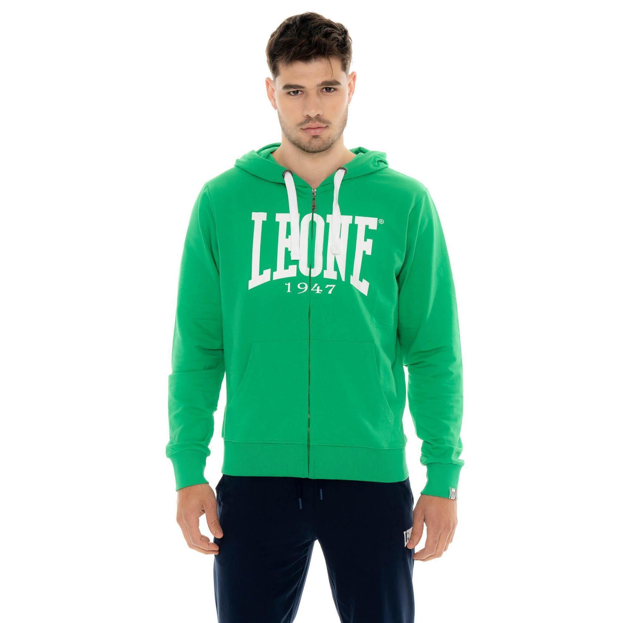Leone 1947 Apparel - Leone Basic Sweat À Capuche Zippé Sans Sweat-shirt Pour Hommes - Sweat-shirt - Vert - Decathlon