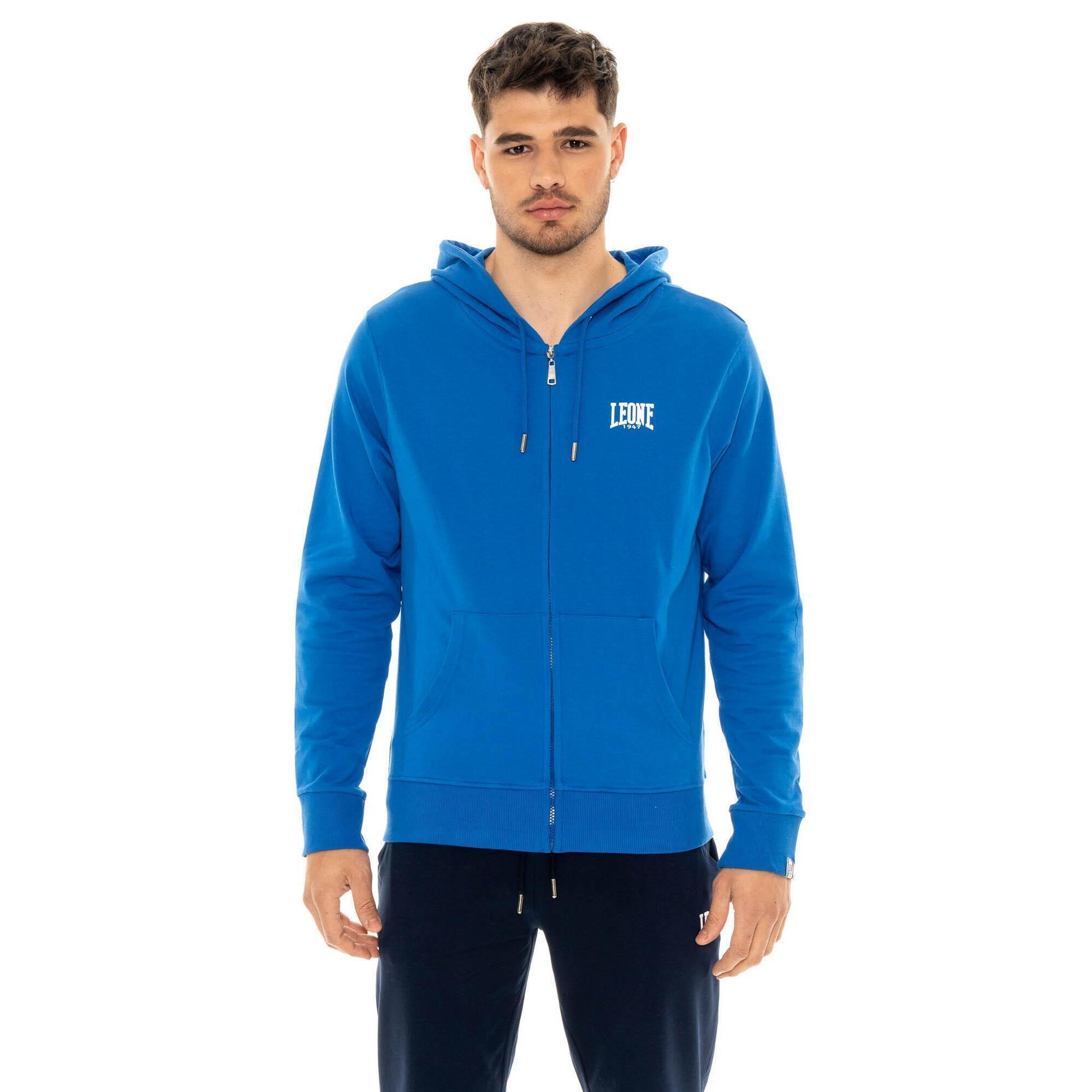 Leone 1947 Apparel - Leone Basic Sweat À Capuche Zippé Sans Sweat-shirt Pour Hommes - Sweat-shirt - Bleu - 48 Xl - Decathlon