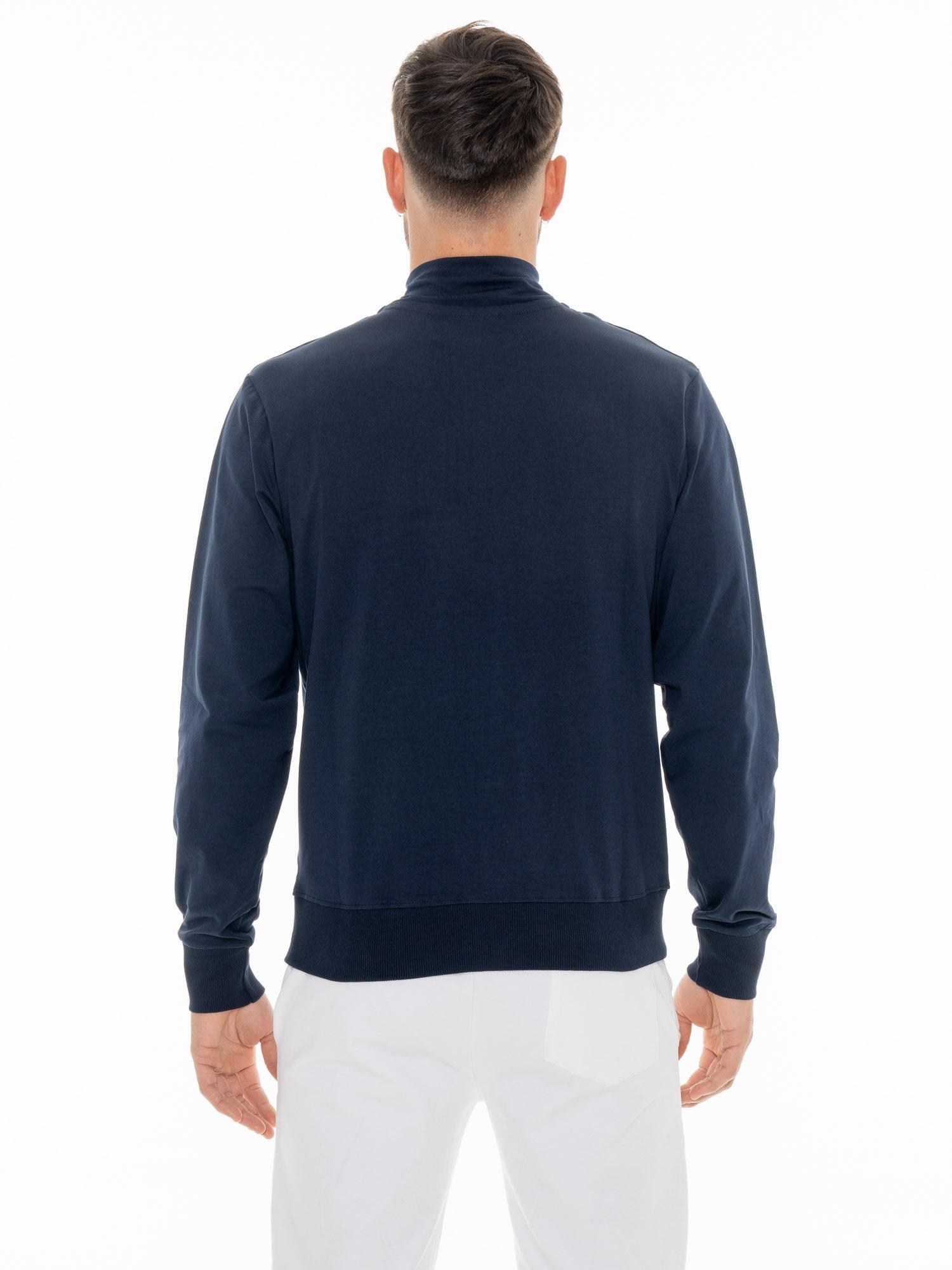 Sweat-shirts zippés pour hommes Leone HJ en coton non gris 4/5