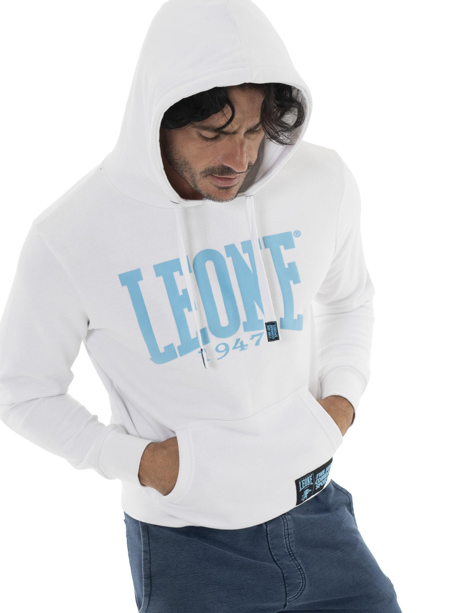 Felpa da uomo in cotone non garzato con cappuccio Leone Summer Vibes 5/5