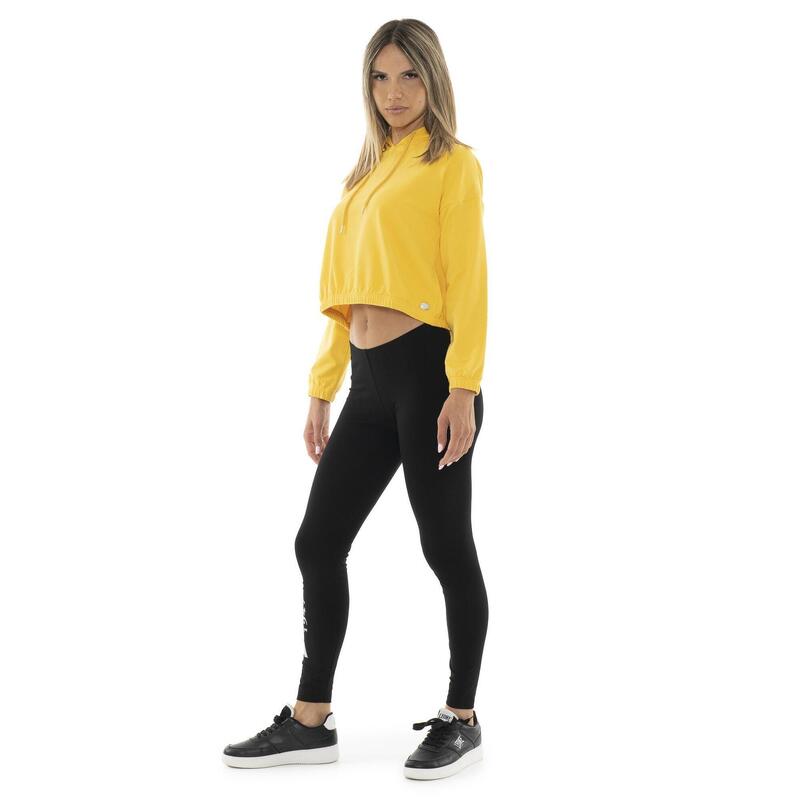 Hanorac scurt Leone Basic pentru femei, cu imprimeu floral