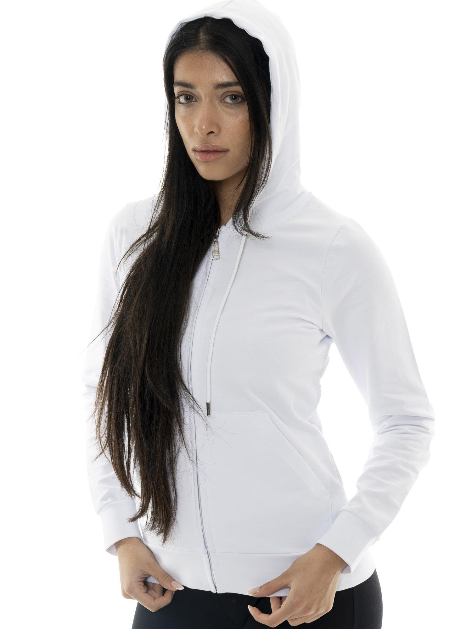 Sweat-shirts à capuche zippés Leone Basic pour femmes 6/7