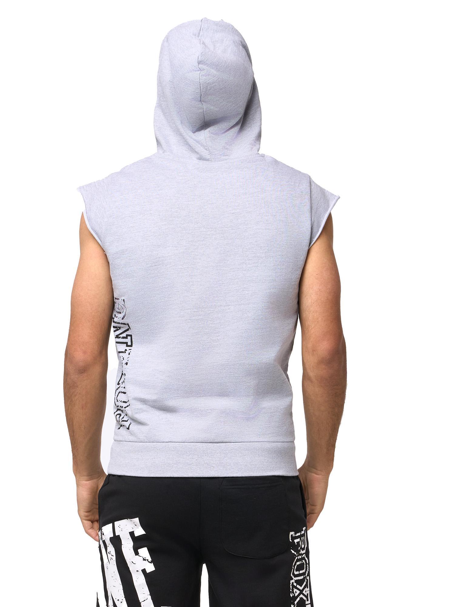 Sweat-shirt à capuche sans manches Leone Boxing Legend pour homme 4/5
