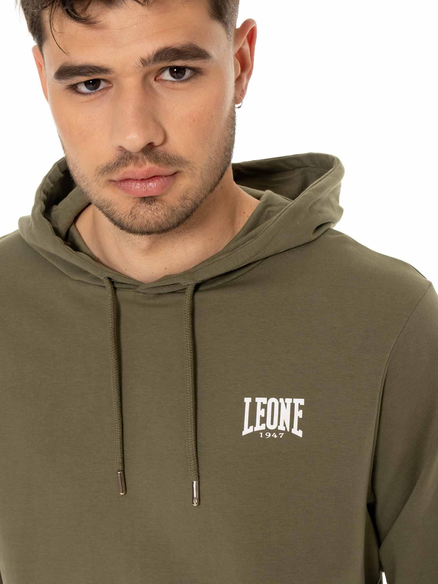 Leone Basic Herren-Kapuzenpullover zum Überziehen 3/7