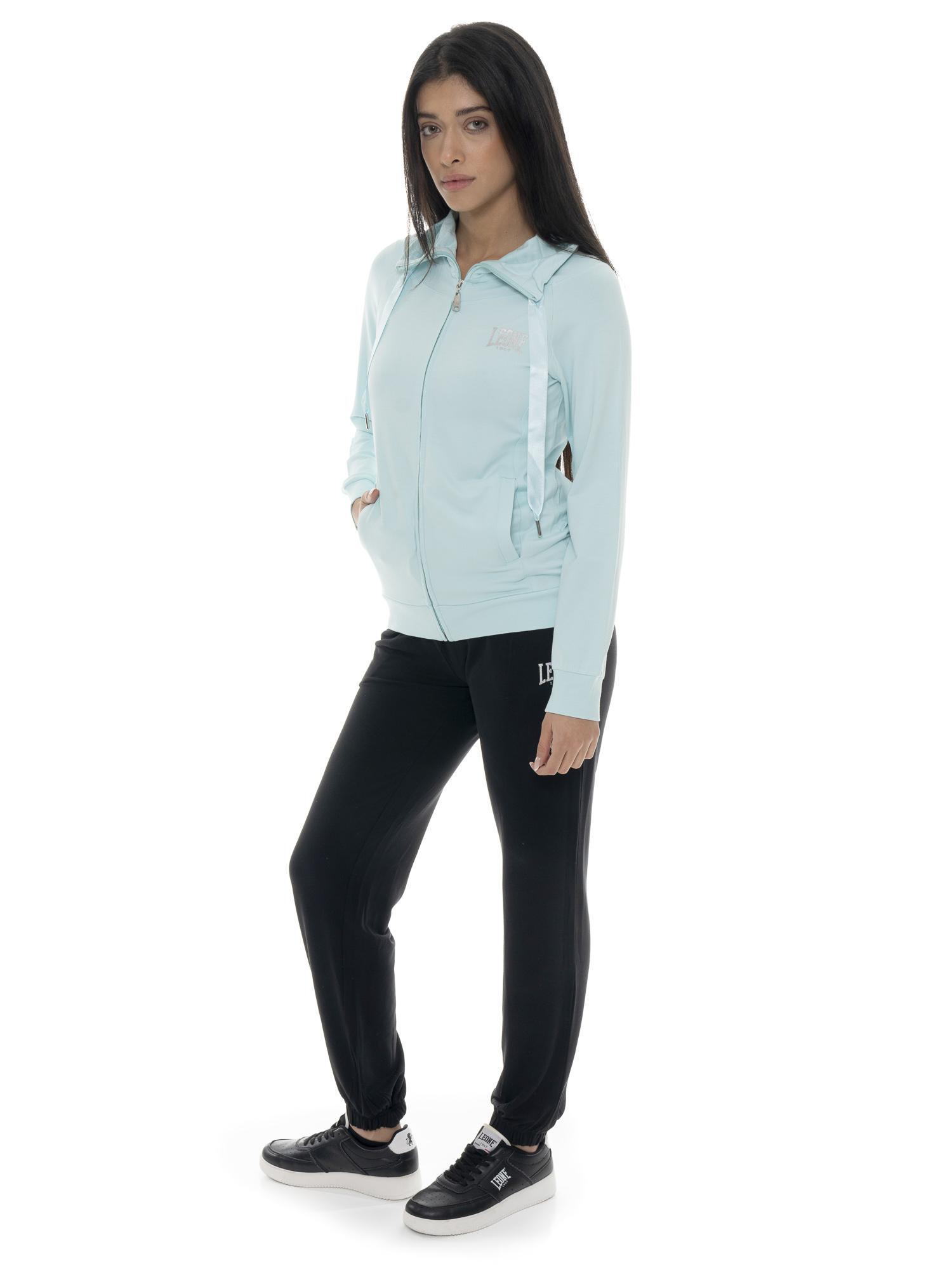 Sweat-shirt femme Leone Spring Vibes en coton non polaire avec col et zip 2/5
