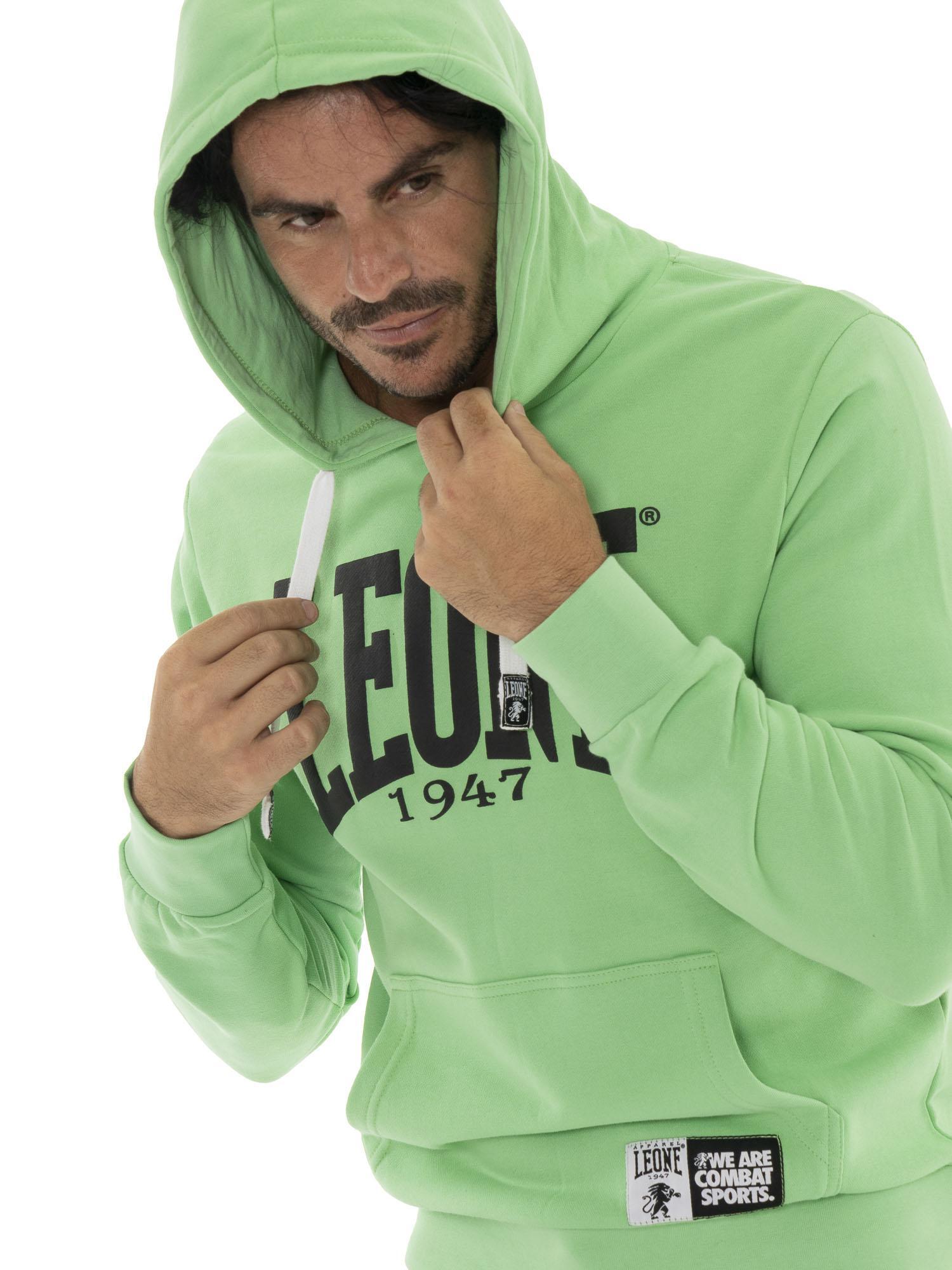 Leone Summer Vibes Herren-Sweatshirt aus nicht gebürsteter Baumwolle mit Kapuze 5/5