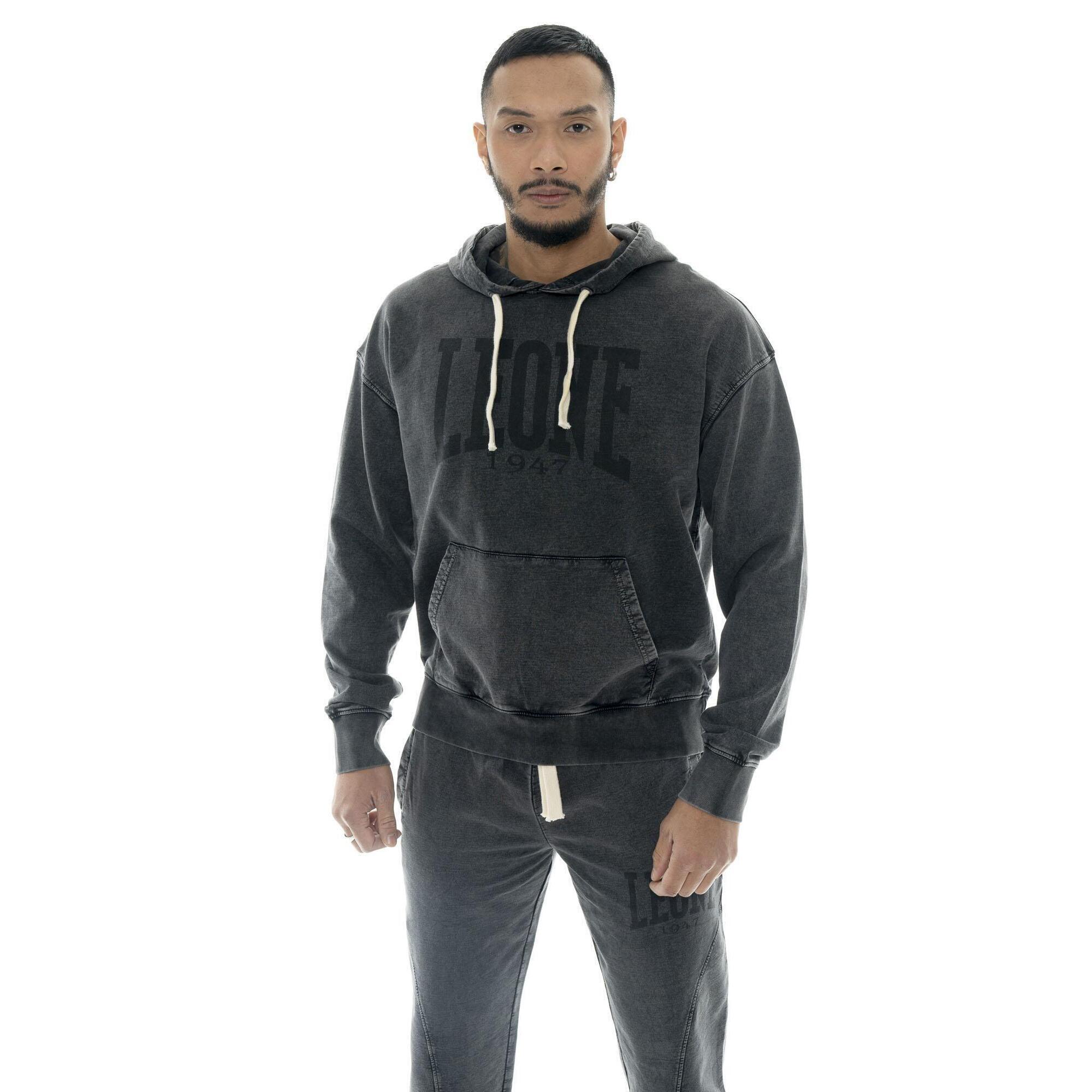 Leone 1947 Apparel - Sweat-shirt Pour Homme Non Brossé En Tissu Leone Old Wash - Sweat-shirt - Noir - Decathlon