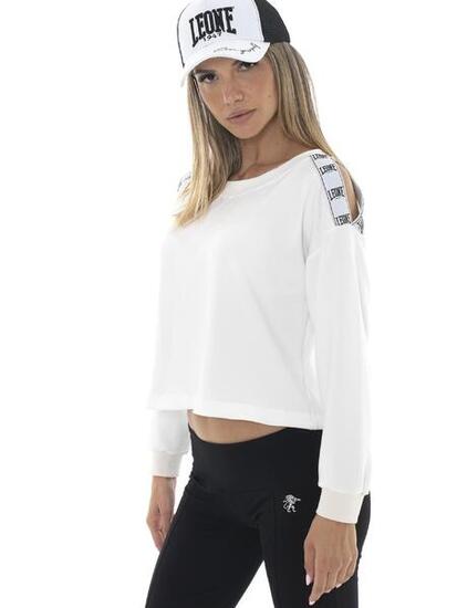 Felpe da donna con spalle scoperte Leone Black'n White