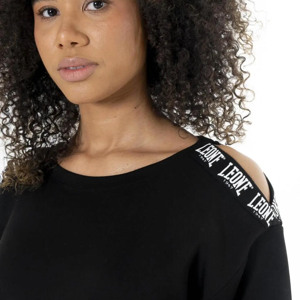 Leone Black'n White Women's Off-the-Shoulder Hoodies