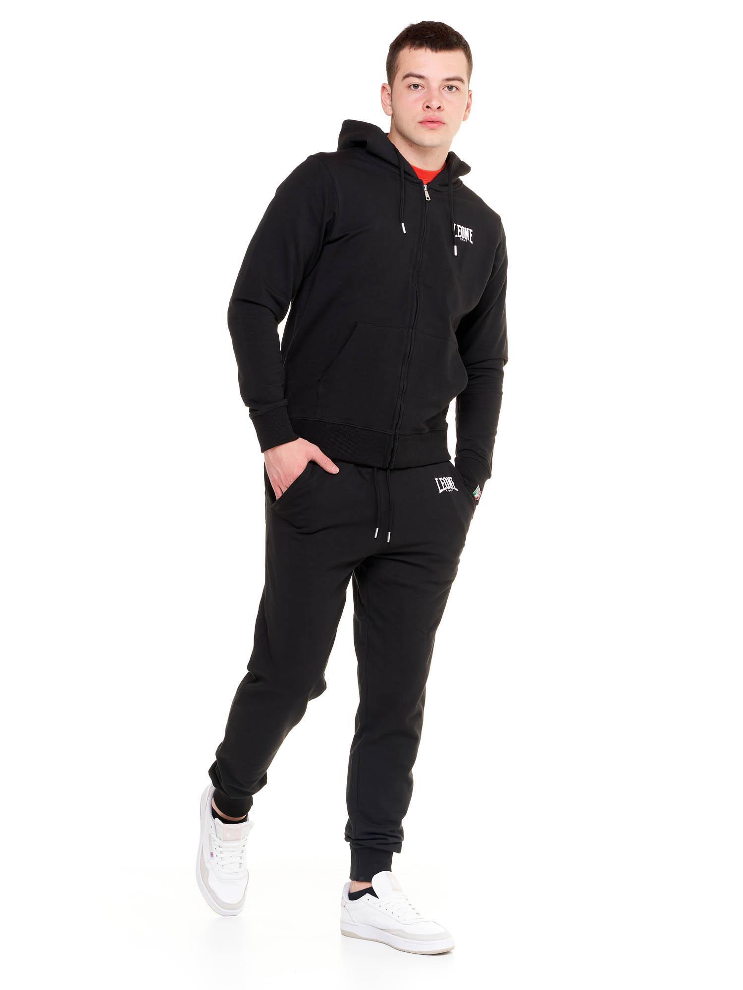 Leone Basic Sudadera con capucha y cremallera para hombre 3/7