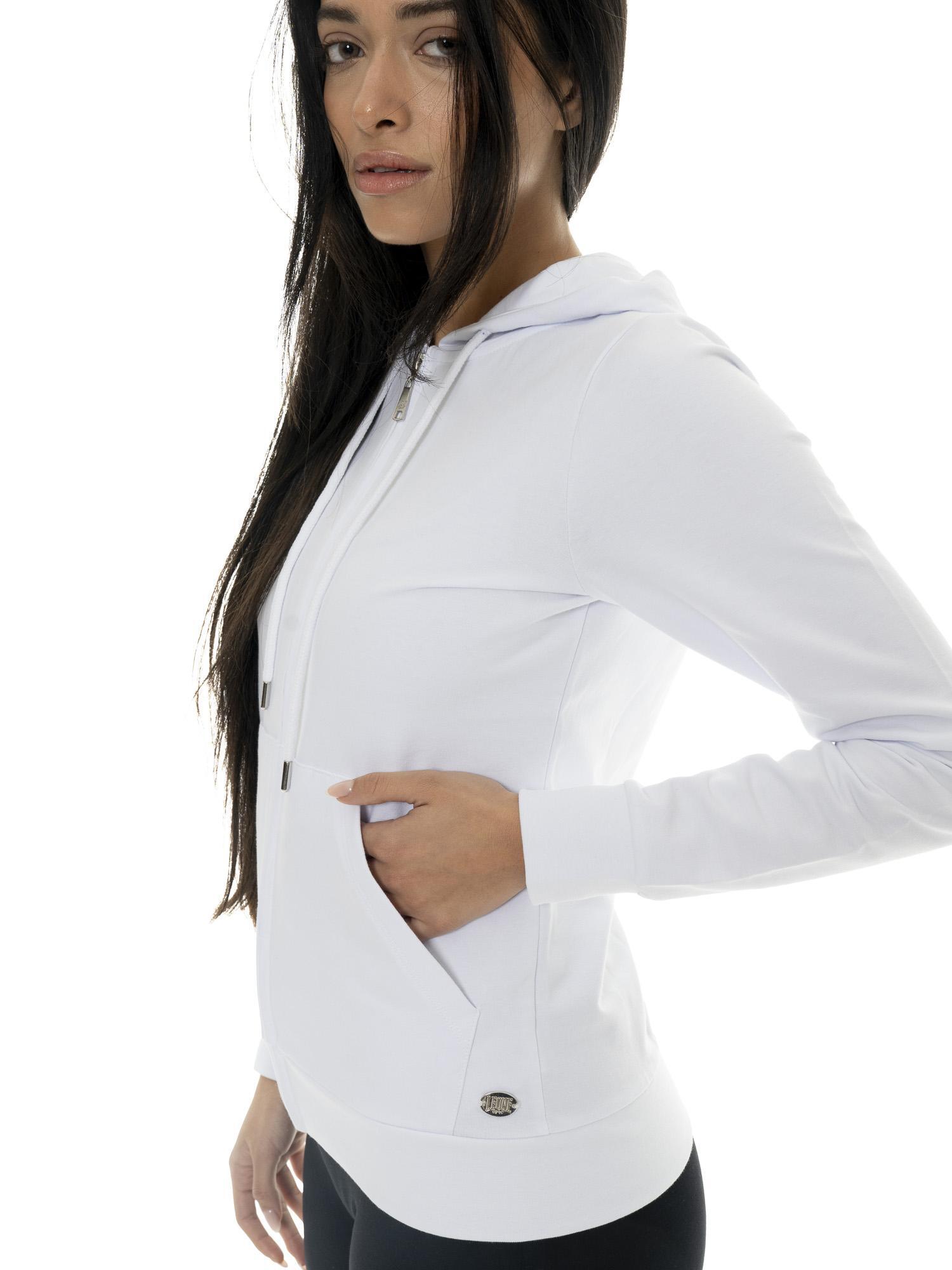 Sweat-shirts à capuche zippés Leone Basic pour femmes 4/7