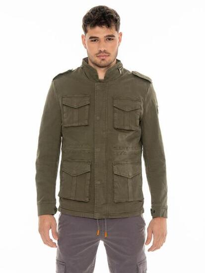Veste coupe militaire homme Leone Old Wash