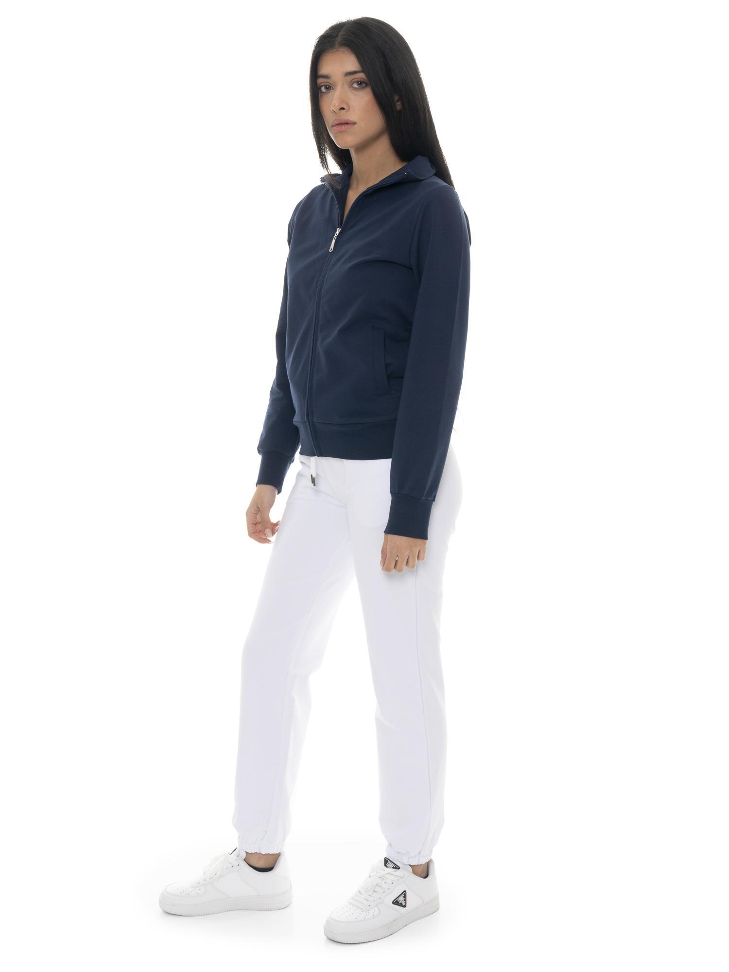 Bluzy damskie Leone Basic z kołnierzykiem zapinanym na zamek