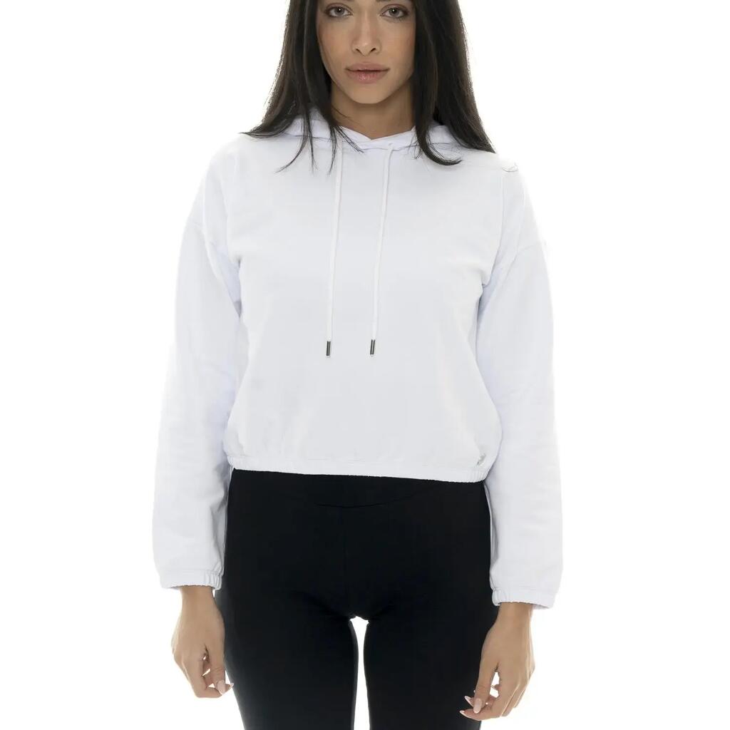 Leone Basic Women's Cropped Hoodie with Non-Sweatshirt