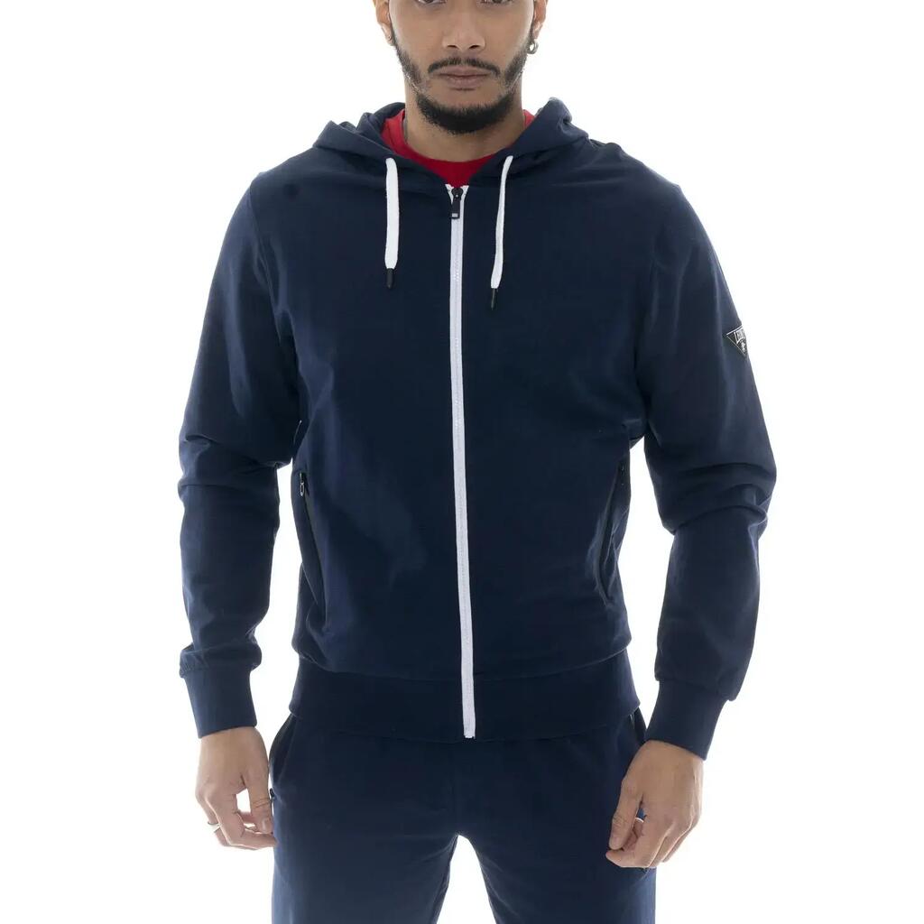 Men's Lion Patch Zip-Up Hoodies