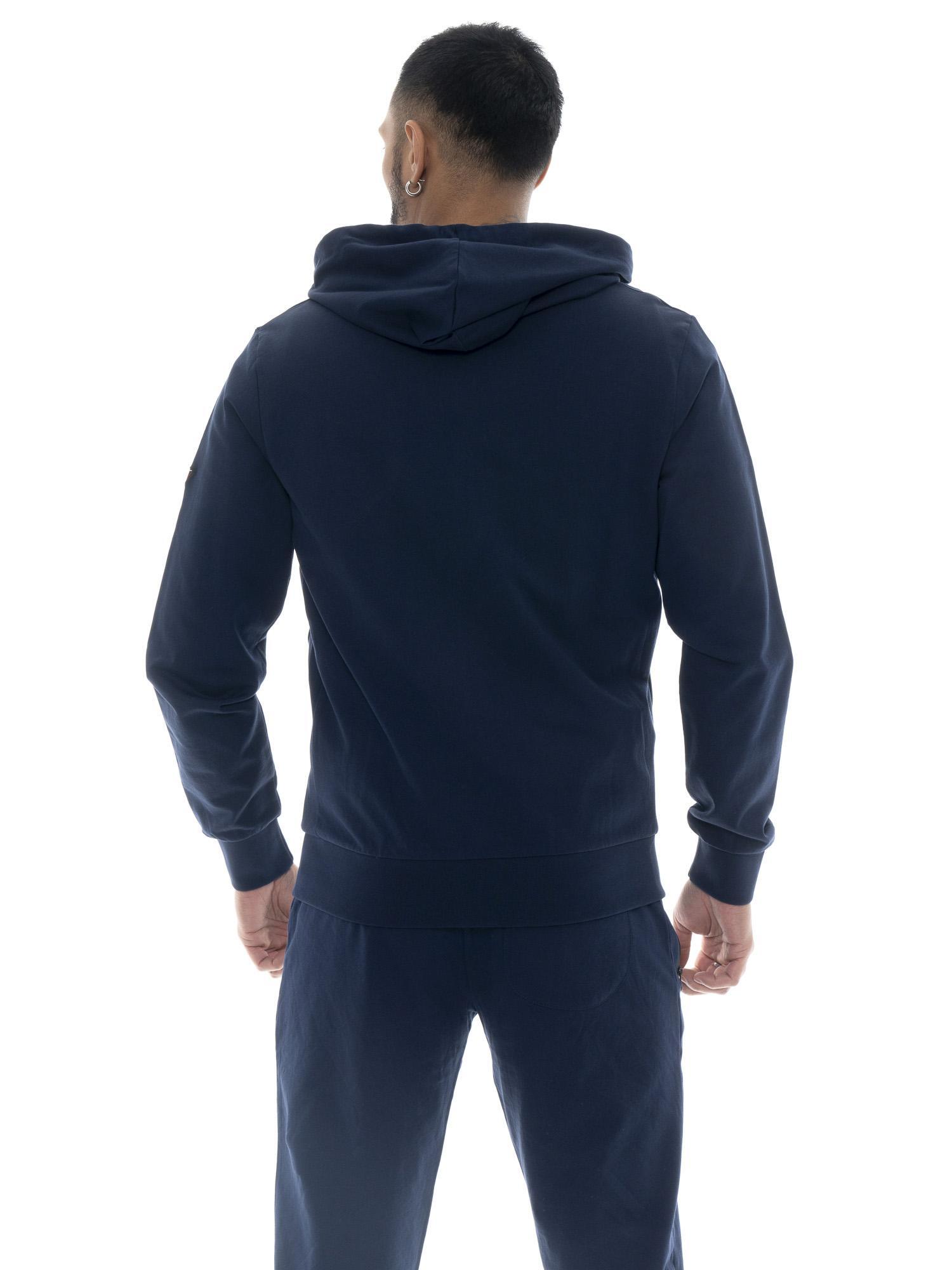Herren-Kapuzenpullover mit Löwenaufnäher und Reißverschluss 4/5