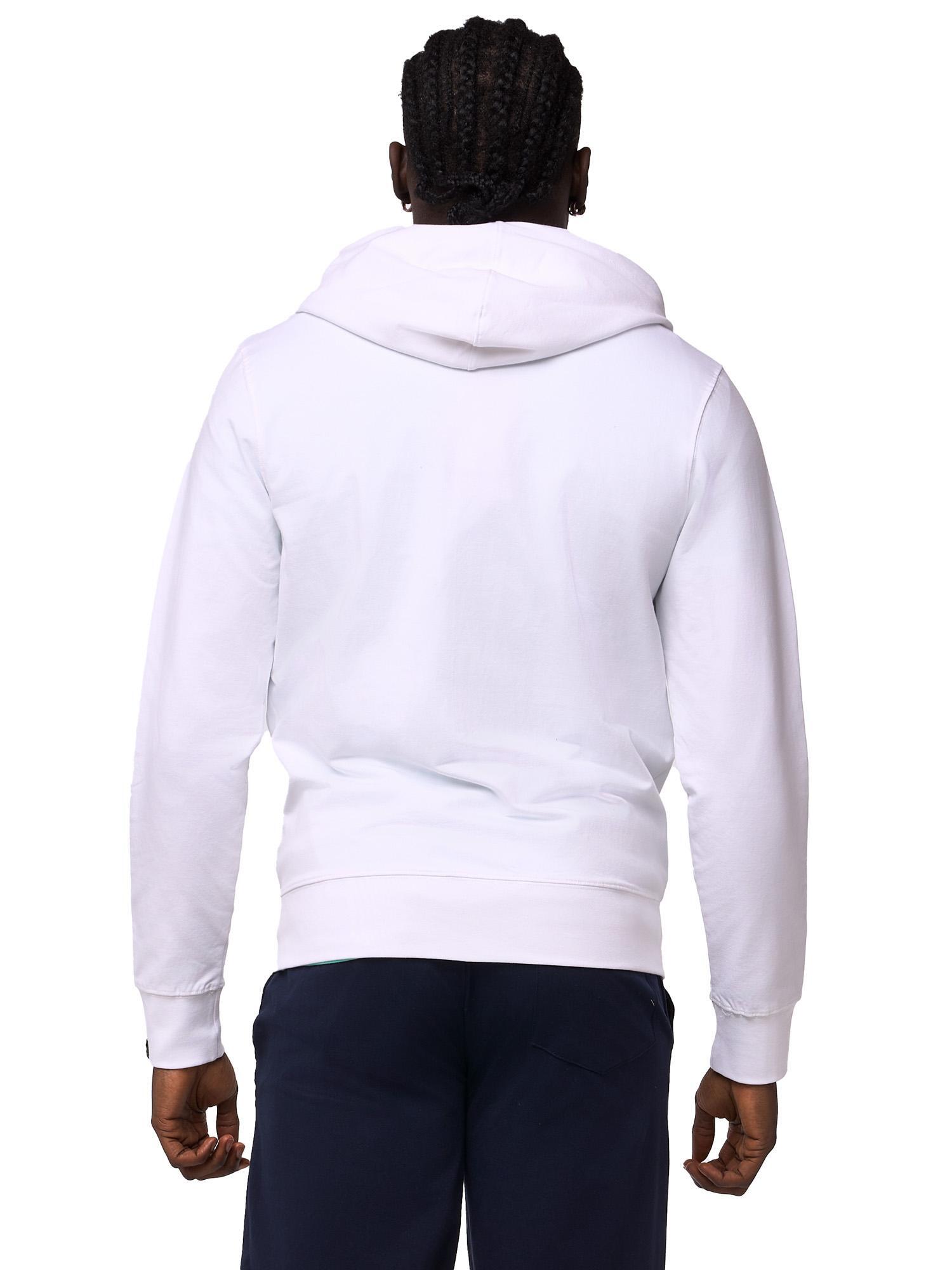 Felpa da uomo con cappuccio e zip non felpata Leone Basic 4/7