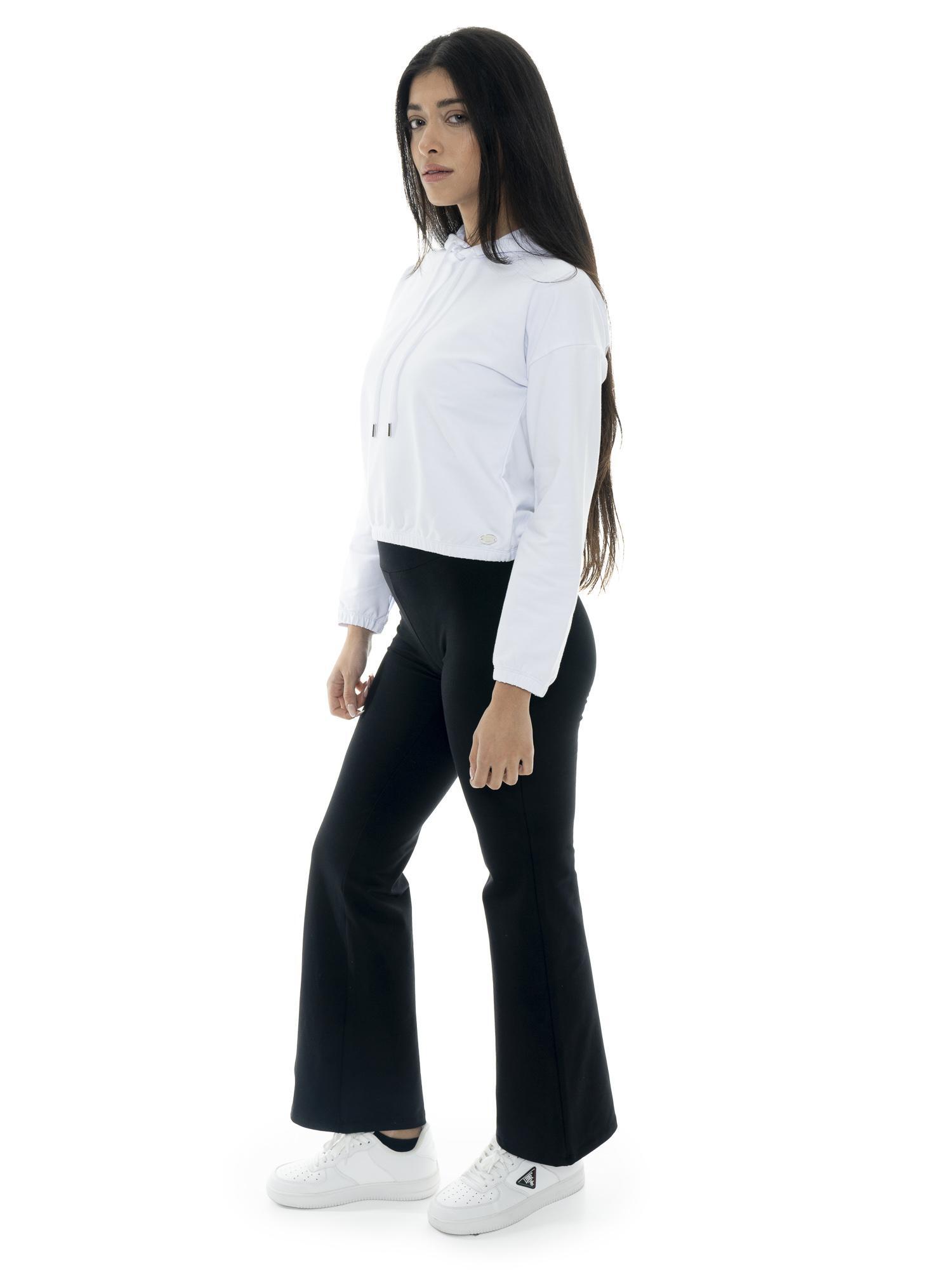 Sweat à capuche court Leone Basic pour femme avec doublure non-sweat-shirt 3/7