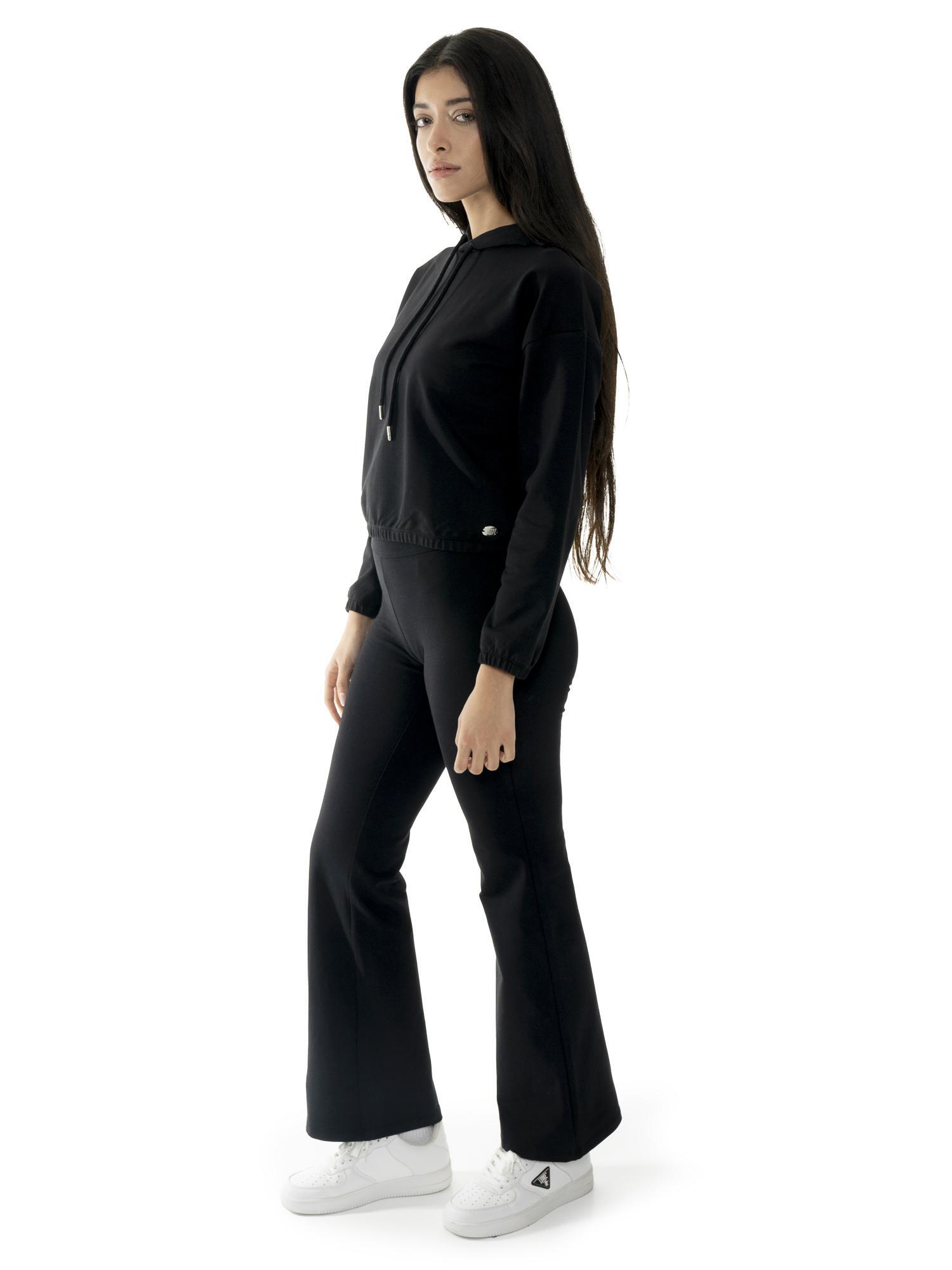 Leone Basic damska krótka bluza z kapturem bez bluzy